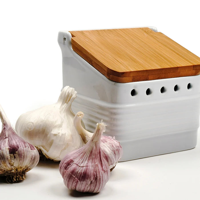 Stoneware Garlic Keeper