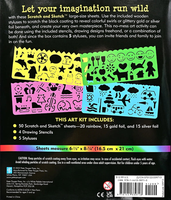 Scratch & Sketch Sheets & Stencils