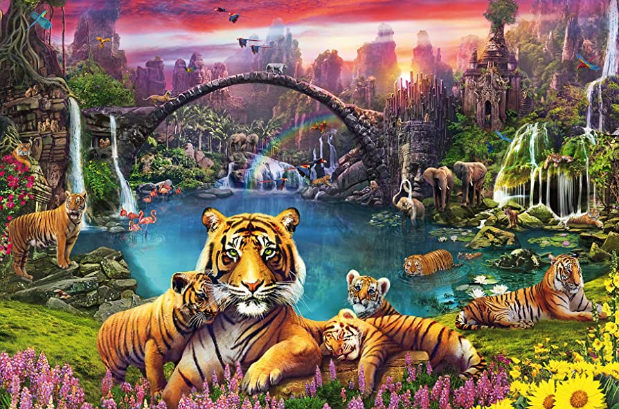 3000 pc Tigers in Paradise