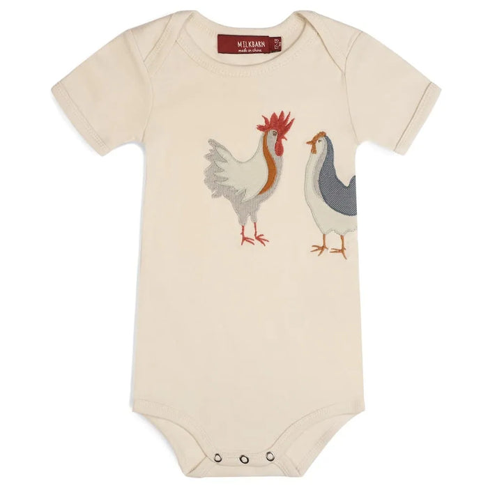 Applique Onsie Chicken 12-18mos