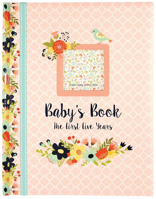 Baby Book the First 5 years Floral