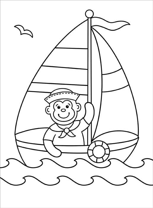 Things That Go Coloring Book