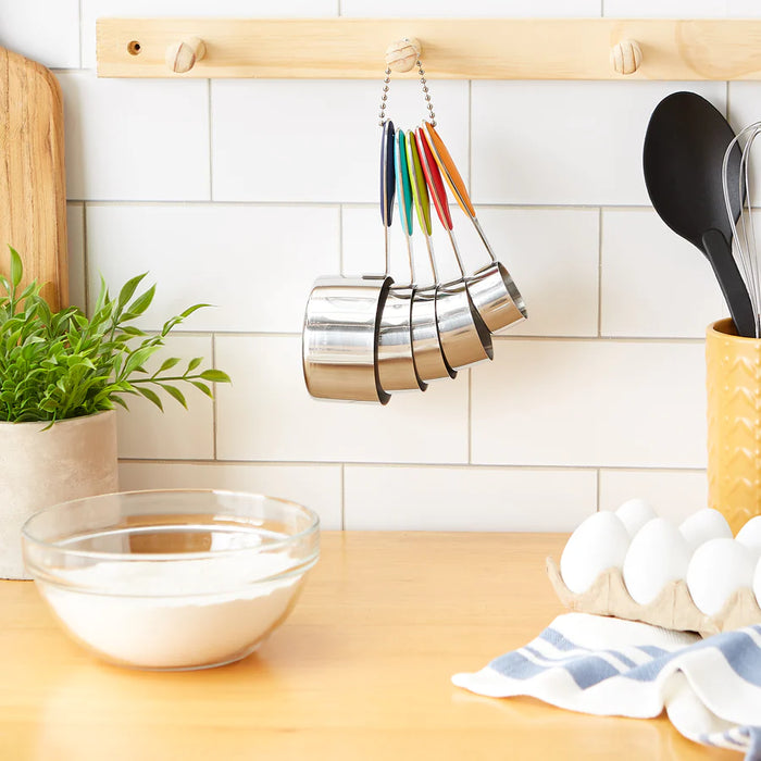 Colored Handle Measuring Cup S/5