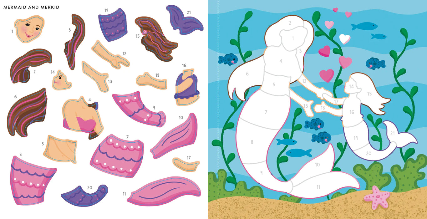 Color By Sticker Mermaids & More