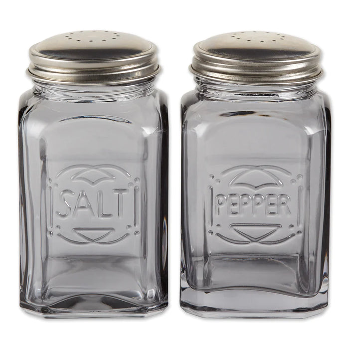 Retro Salt and Pepper Shakers Grey