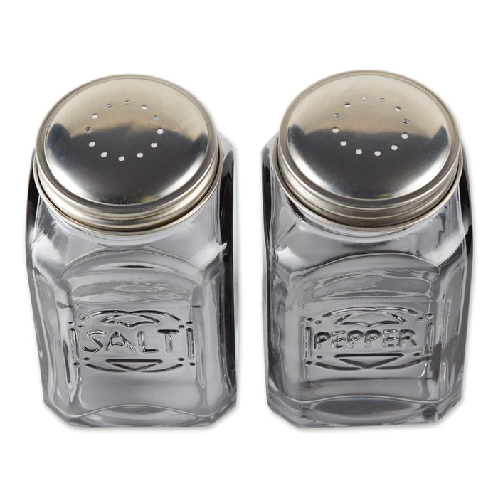 Retro Salt and Pepper Shakers Grey