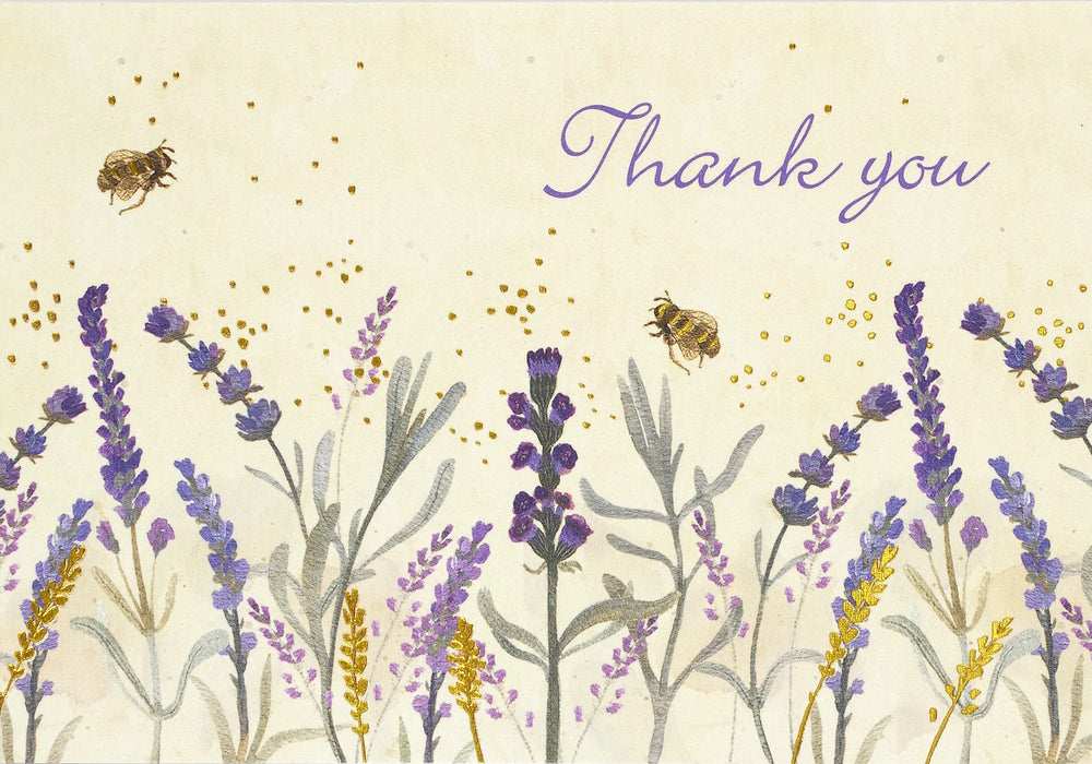 Lavender and Honey Thank You Notes
