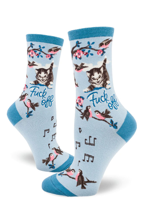 Fuck Off Kitty Socks