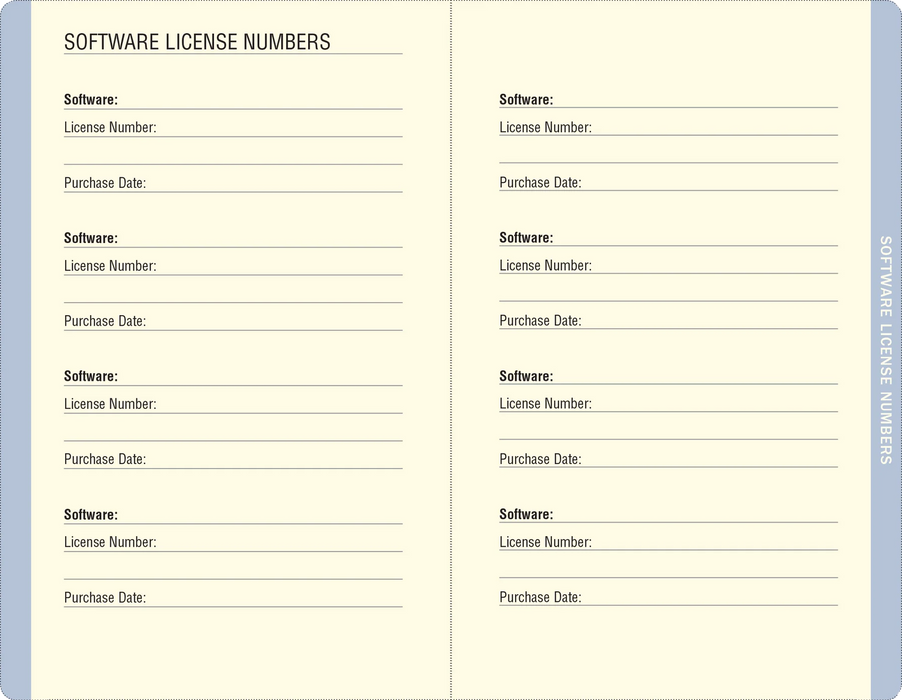 Internet Address & Password Logbook Blue Agate