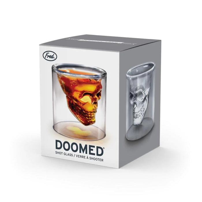 Doomed Skull Shot Glass