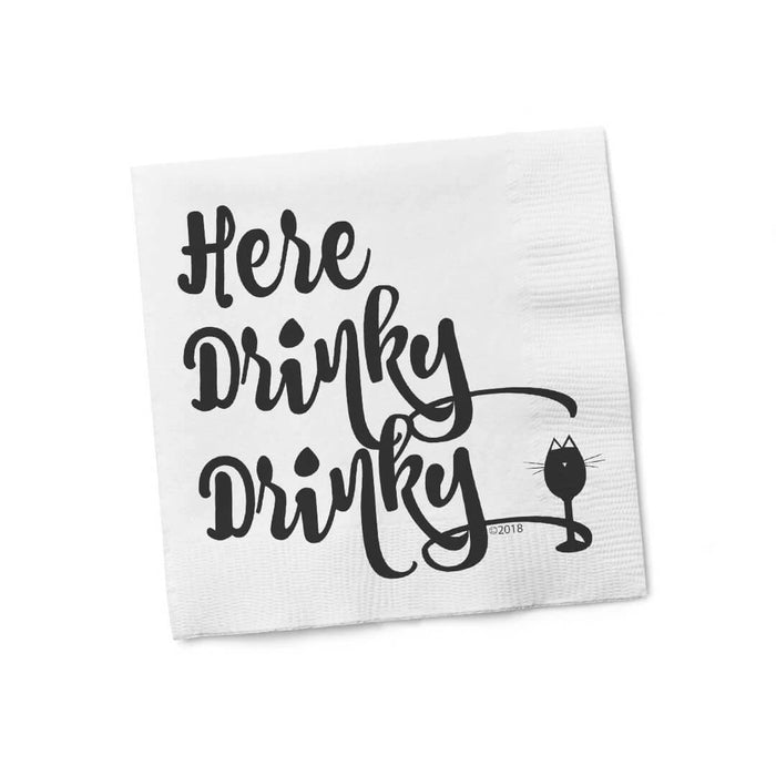 Here Drinky Drinky Cocktail Napkins