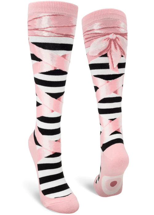 Ballet Slipper Knee High Socks